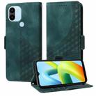 For Xiaomi Poco C50 / C51 Embossed Rhombus Starry Leather Phone Case(Green) - 1