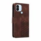 For Xiaomi Poco C50 / C51 Embossed Rhombus Starry Leather Phone Case(Brown) - 3