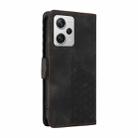 For Xiaomi Poco X5 Pro Embossed Rhombus Starry Leather Phone Case(Black) - 3