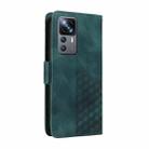 For Xiaomi 12T / 12T Pro Embossed Rhombus Starry Leather Phone Case(Green) - 3