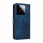 For Xiaomi 15 Embossed Rhombus Starry Leather Phone Case(Blue) - 3