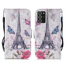 For Samsung Galaxy Note20 Ultra 3D Painting Pattern Coloured Drawing Horizontal Flip PU Leather Case with Holder & Card Slots & Wallet & Lanyard(Eiffel Tower) - 1