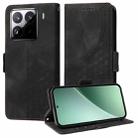 For Xiaomi 15 Pro Embossed Rhombus Starry Leather Phone Case(Black) - 1