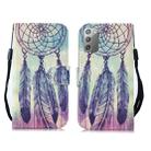 For Samsung Galaxy Note20 3D Painting Pattern Coloured Drawing Horizontal Flip PU Leather Case with Holder & Card Slots & Wallet & Lanyard(Feather Wind Chime) - 1