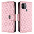 For Xiaomi Poco C51 / C50 Rhombic Texture Flip Leather Phone Case with Lanyard(Pink) - 2
