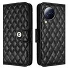 For Xiaomi Civi 3 Rhombic Texture Flip Leather Phone Case with Lanyard(Black) - 2