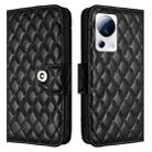 For Xiaomi 13 Lite / Civi 2 Rhombic Texture Flip Leather Phone Case with Lanyard(Black) - 2