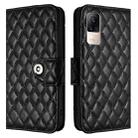 For Xiaomi Civi 1S Rhombic Texture Flip Leather Phone Case with Lanyard(Black) - 2