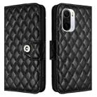 For Xiaomi Mi 11i / 11X / 11X Pro Rhombic Texture Flip Leather Phone Case with Lanyard(Black) - 2