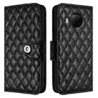 For Xiaomi Mi 10T Lite 5G Rhombic Texture Flip Leather Phone Case with Lanyard(Black) - 2