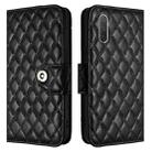 For Xiaomi Mi CC9e / Mi A3 Rhombic Texture Flip Leather Phone Case with Lanyard(Black) - 2