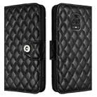 For Xiaomi Poco M2 Pro Rhombic Texture Flip Leather Phone Case with Lanyard(Black) - 2
