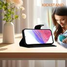For Xiaomi 15 Ultra Rhombic Texture Flip Leather Phone Case with Lanyard(Black) - 3