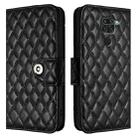 For Redmi Note 9 Global / 10X 4G Rhombic Texture Flip Leather Phone Case with Lanyard(Black) - 2