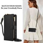 For iPhone 16 Pro Max Crossbody Ring Multifunctional Wallet Leather Phone Case(Black) - 2