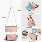 For Samsung Galaxy S24 5G Crossbody Ring Multifunctional Wallet Leather Phone Case(Rose Gold) - 3