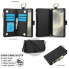 For Samsung Galaxy S24+ 5G Crossbody Ring Multifunctional Wallet Leather Phone Case(Black) - 2