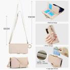 For Samsung Galaxy S23 5G Crossbody Ring Multifunctional Wallet Leather Phone Case(White) - 3