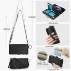 For Samsung Galaxy S23 5G Crossbody Ring Multifunctional Wallet Leather Phone Case(Black) - 3