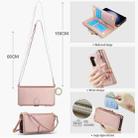 For Samsung Galaxy S23 5G Crossbody Ring Multifunctional Wallet Leather Phone Case(Rose Gold) - 3