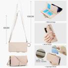 For Samsung Galaxy S23+ 5G Crossbody Ring Multifunctional Wallet Leather Phone Case(White) - 3