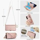 For Samsung Galaxy S23+ 5G Crossbody Ring Multifunctional Wallet Leather Phone Case(Rose Gold) - 3