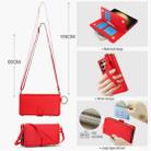 For Samsung Galaxy S23 Ultra 5G Crossbody Ring Multifunctional Wallet Leather Phone Case(Red) - 3