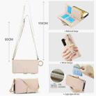 For Samsung Galaxy S22+ 5G Crossbody Ring Multifunctional Wallet Leather Phone Case(White) - 3