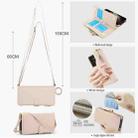For Samsung Galaxy S21 Ultra 5G Crossbody Ring Multifunctional Wallet Leather Phone Case(White) - 3