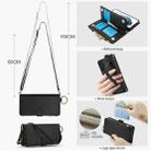 For Samsung Galaxy S21+ 5G Crossbody Ring Multifunctional Wallet Leather Phone Case(Black) - 3