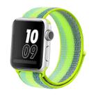 For Apple Watch Series 7 41mm / 6 & SE & 5 & 4 40mm / 3 & 2 & 1 38mm Nylon Loop Watch Band(Pollen Yellow) - 1