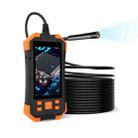 T20 4.3 inch IPS Screen 7.9mm Triple Camera IP67 Waterproof Hard Cable Digital Endoscope, Length:3.5m(Black Orange) - 1