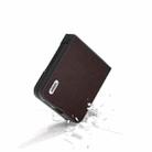 For Motorola Razr 50 Ultra ABEEL Genuine Leather Elegant Phone Case(Coffee) - 3