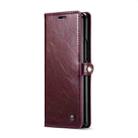 For Samsung Galaxy Z Fold6 5G CaseMe 003 Crazy Horse Texture Flip Leather Phone Case(Wine Red) - 2