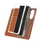 For Samsung Galaxy Z Fold6 ABEEL RFID Magnetic Flip Leather Phone Case(Brown) - 2