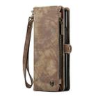 For Samsung Galaxy Z Fold6 5G CaseMe 008 Multifunctional Zipper Wallet Leather Phone Case with Lanyard(Brown) - 2