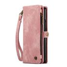 For Samsung Galaxy Z Fold6 5G CaseMe 008 Multifunctional Zipper Wallet Leather Phone Case with Lanyard(Pink) - 2