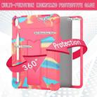 For iPad Air 11 2025 /  2024 T Holder Robot Silicone Hybrid PC Tablet Case(Camouflage Rose Red) - 3
