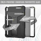 For iPad Air 11 2024 T Holder Robot Silicone Hybrid PC Tablet Case(Black) - 3