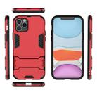 For iPhone 12 / 12 Pro PC + TPU Shockproof Protective Case with Invisible Holder(Red) - 2