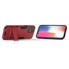 For iPhone 12 mini PC + TPU Shockproof Protective Case with Invisible Holder(Red) - 3