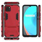 For OPPO Realme C11 PC + TPU Shockproof Protective Case with Invisible Holder(Red) - 2