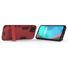 For OPPO Realme C11 PC + TPU Shockproof Protective Case with Invisible Holder(Red) - 3