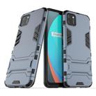 For OPPO Realme C11 PC + TPU Shockproof Protective Case with Invisible Holder(Navy Blue) - 1