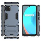 For OPPO Realme C11 PC + TPU Shockproof Protective Case with Invisible Holder(Navy Blue) - 2