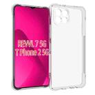 For T-Mobile REVVL 7 5G / T Phone 2 5G Shockproof Non-slip Thickening TPU Phone Case(Transparent) - 1