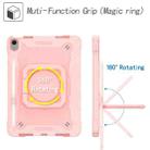 For iPad Air 11 2024 Handle Grip Holder Silicone Hybrid PC Tablet Case with Strap(Rose Gold) - 3