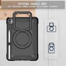 For iPad Pro 11 2024 Handle Grip Holder Silicone Hybrid PC Tablet Case with Strap(Black) - 2