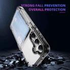 For Samsung Galaxy S22 5G Card Holder Acrylic Hybrid TPU Phone Case(Transparent Black) - 3