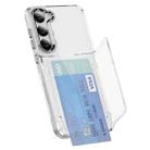 For Samsung Galaxy S22 5G Card Holder Acrylic Hybrid TPU Phone Case(Transparent) - 1
